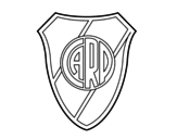 Disegno di Stemma Atlético River Plate da colorare