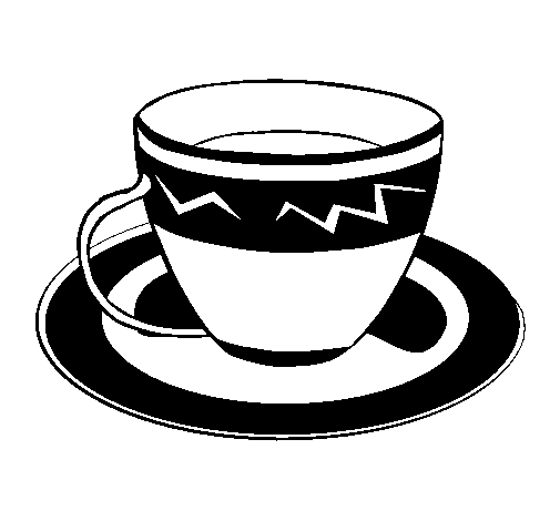 Disegno di Tazzina di caffè  da Colorare