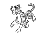 Disegno di Tigre reale del Bengala da colorare