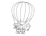 Dibujo de Topi in un pallone