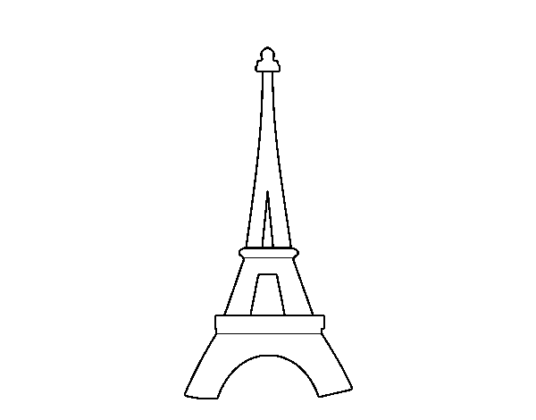 Disegno di Torre Eiffel da Colorare
