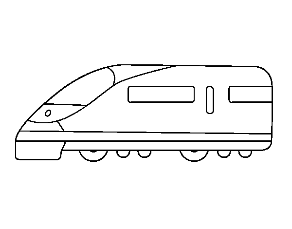 Disegno di Treno espresso da Colorare