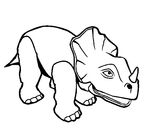 Disegno di Triceratops II da Colorare