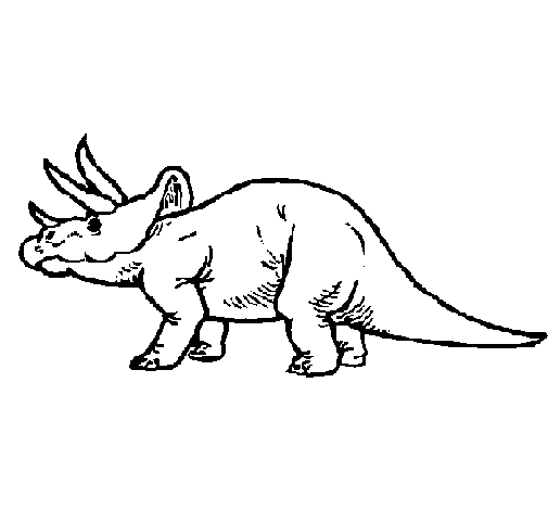 Disegno di Triceratops  da Colorare