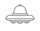 Dibujo de UFO volante