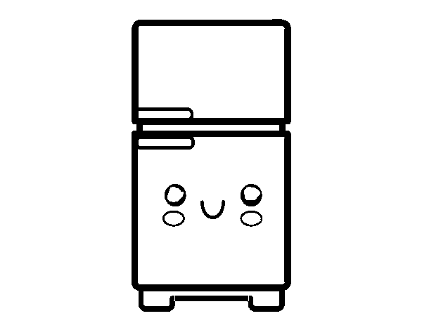 Disegno di Un frigorifero da Colorare