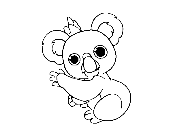 Disegno di Un koala da Colorare