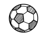 Disegno di Un pallone da calcio da colorare