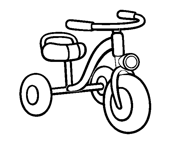 Disegno di Un triciclo per bambini da Colorare