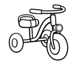 Disegno di Un triciclo per bambini da colorare