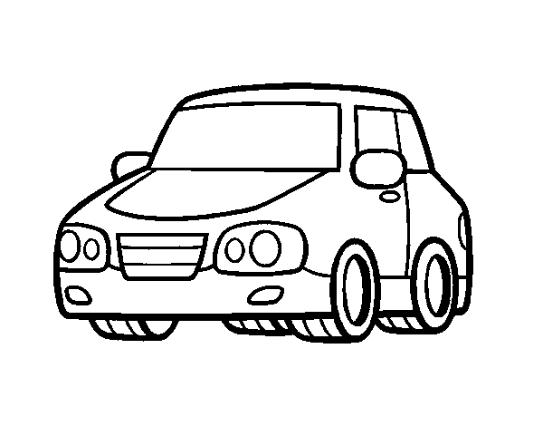 Disegno di Un'auto urbana da Colorare
