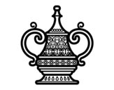 Disegno di Vaso arabo da colorare