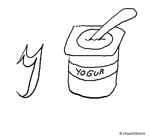 Disegno di Yogurt da Colorare