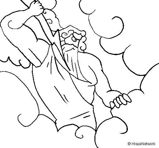 Disegno di Zeus da Colorare