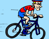 Disegno Ciclismo pitturato su Roby