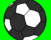 Disegno Pallone da calcio II pitturato su FEDERICO