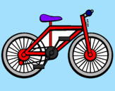 Disegno Bicicletta pitturato su patrich