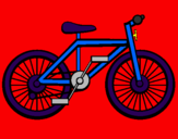 Disegno Bicicletta pitturato su antonio