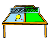 Disegno Ping pong pitturato su lavinia baratti