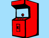 Disegno Videogioco arcade pitturato su leonardo