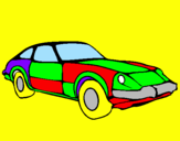 Disegno Auto sportiva  pitturato su EDO