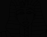 Disegno Tutankamon pitturato su giulio gaffi