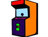 Disegno Videogioco arcade pitturato su NICCOLO
