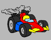 Disegno Auto di Formula 1  pitturato su THEETTY