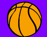 Disegno Pallone da pallacanestro pitturato su mirko9000