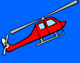 Disegno Elicottero giocattolo pitturato su luca fabri