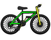 Disegno Bicicletta pitturato su alessio
