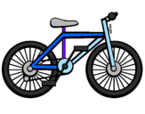 Disegno Bicicletta pitturato su aldo