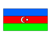 Disegno Azerbaigian pitturato su alessio