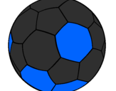 Disegno Pallone da calcio II pitturato su leonardo r