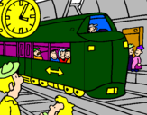 Disegno Stazione delle ferrovie  pitturato su THOMAS2005