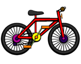 Disegno Bicicletta pitturato su Davide B.