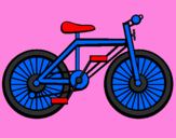 Disegno Bicicletta pitturato su CRISTIANO