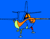 Disegno Nave uccello  pitturato su dado