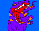 Disegno Velociraptor  II pitturato su GAIA O.