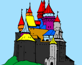 Disegno Castello medievale  pitturato su ACOLOREstar