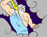 Disegno Zeus pitturato su chicca28