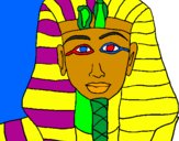Disegno Tutankamon pitturato su ACOLOREstar