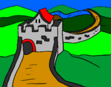 Disegno La Grande Muraglia pitturato su Draco