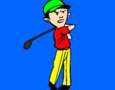 Disegno Golf pitturato su Manuel