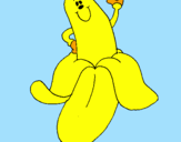 Disegno Banana pitturato su VANESSA10