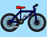 Disegno Bicicletta pitturato su aurora