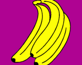 Disegno Banane  pitturato su Giada