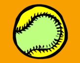 Disegno Palla da baseball  pitturato su chicca28