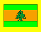Disegno Libano pitturato su Kuccekko