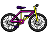 Disegno Bicicletta pitturato su Virginia